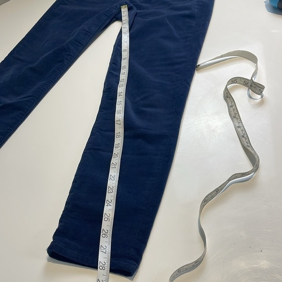 J Crew High-rise skinny cord Size 28 Navy Blue - Picture 7 of 9